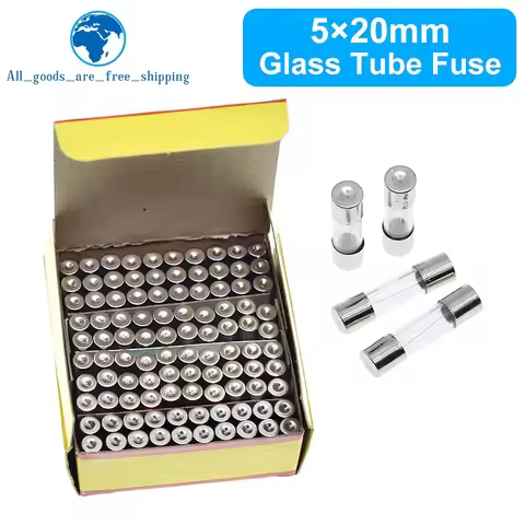 10/100PCS 5x20mm Fast Blow Glass Tube Fuses 0.1A 0.2A 0.3A 0.5A 0.75A 1A 1.5A 2A 2.5A 3A 4A 5A 6A 8A