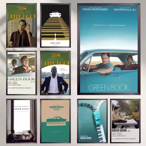 Movie G-Green Book Poster HD Versatile Waterproof Wall Decor Self Adhesive Perfect for Any Room & Id