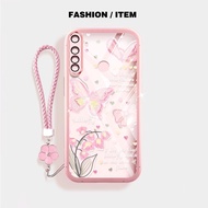 YBD For Realme 5 5i 5S C3 C3i 6i Realme Narzo 10 10A 20A Phone Case Fresh Spring White Butterfly