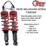 Shockbreaker Belakang 300mm Skok Variasi Merah Motor Bebek Jupiter z mx Kharisma Supra Kondisi Norma