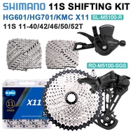 Shimano Deore M5100 1x11 Speed MTB Derailleurs Group Right Shifter KMC X11 Chain 11S Cassette 42T