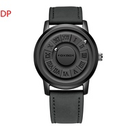 ®【Recommended】 Foxbox Cool Magnetic Suspension Watch Mens Black Technology Creative Personality Conc