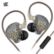 KZ EDX Lite Dynamic Earphones HIFI Bass Earbuds In Ear Monitor Earphones Replaceable Cable Noise Can