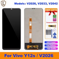 100% Tested Original LCD For Vivo Y12s Y12A LCD Touch Screen With Frame Digitizer Assembly Replacement For Y12s V2026 V2033 V2042