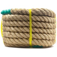 ‍🚢Jute rope Natural Handmade Jute Rope Multi-Specification Jute Rope Tug of war rope High-Strength Hemp Rope