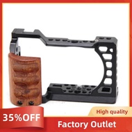 A6400 / A6300 / A6100 / A6000 Wood Handle Metal Camera Cage Stabilizer Rig Spare Parts Accessories F