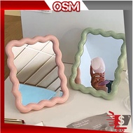 OSM - C6556 Oval and Wave Makeup Mirror Simple Makeup Mirror/ Makeup Mirror/ Aesthetic Makeup Mirror