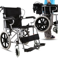 Assisted Wheelchair for the Elderly Lightweight Elderly Disabled Children Folding Wheelchair Men and Women Super Lightweight Wheelchair 16 20 -Inch