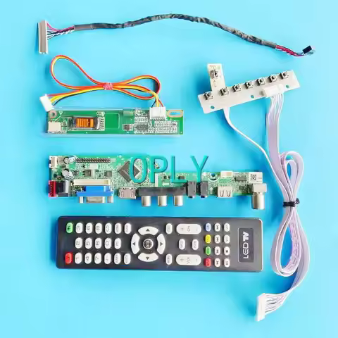 LCD Display Driver Board Fit LP171WP4-TL03/TLB1/TLN1/TLR1 1CCFL DIY Kit 1440*900 17.1" VGA AV USB HD