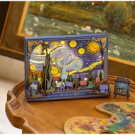 Robotime Rowood The Starry Night TH003 - Wooden 3D Art Puzzle