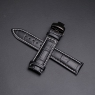 Watchband 16mm 18mm 19mm 20mm 21mm 22mm 24mm 26mm Calf Genuine Leather Watch Band Alligator Grain Watch Strap for Tissot Seiko