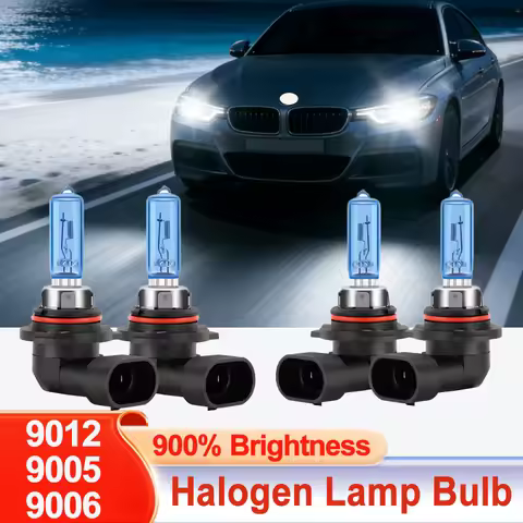 2pcs 9012 HIR2 Halogen Lights Bulb 9005 HB3 9006 HB4 Car Headlight Fog Lamp Super Bright Halogen Hea