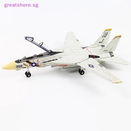 greatshore  1:72 Scale F-14 Tomcat Fighter Jet Model - White & Black ABS Plastic Aircraft With Detai