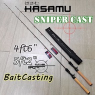 HASAMU SNIPER CAST BAITCASTING ROD SINGLE HAND TANTO