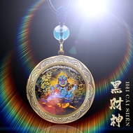 96% positive review rate Yellow God of Wealth Pendant Pendant Five Elements Earth Jewelry96%好评率黄财神唐卡