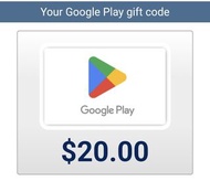 美國Google Play USD $20 禮品卡