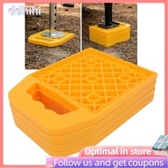 ddhihi Xiuganpo 4PCS RV Leveling Pads  6.6X6.6in Stabilizer Jack Convenient Locking Design Weatherpr