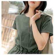 SG LOCAL WEEKEND X OB DESIGN CASUAL WORK WOMEN CLOTHES V-NECK BELT WAIST DRESS S-XXXL SIZE PLUS SIZE