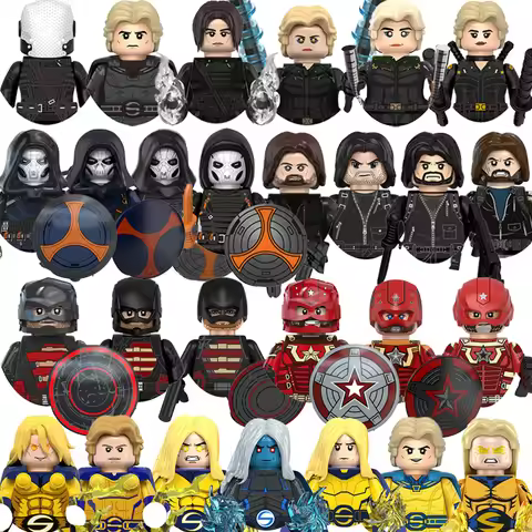 Marvel Thunderbolts Bricks Taskmasters Yelena Building Blocks Sentry Mini Action Figures Bricks Educ