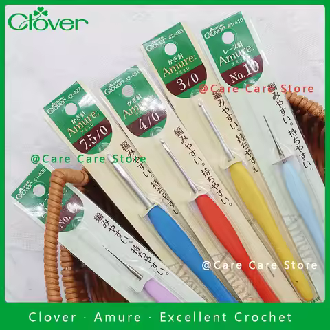 Original Clover Crochet Hooks Diy Knitting Hook Clover Amure Embroidery Needles Lace Crochet Bead Ne