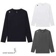 Descente Long-Sleeved Top Men's Quick-Drying Sunscreen SQ323UTL72-BLK0/WHT0/CHC0