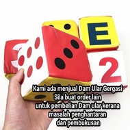 Dadu /Dice 10cm x 10cm dam ular snake and ladders Murah berkualiti