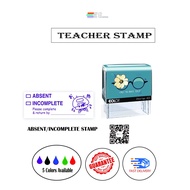 COLOP TEACHER STAMP/ABSENT/INCOMPLETE STAMP