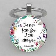Isaiah 41:10 Bible Verse Keychain - "Fear Not" Gifts For Mother, Father, Graduation, And Teacher