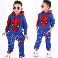 Children's HOODIE Set 1-5 Years Old with SPIDERMAN Character MOTIF and Beanie