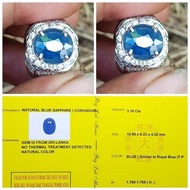 Promo NO TREATMENT - BLUE SAPPHIRE CEYLON  SAFIR SRILANKA Berkualitas