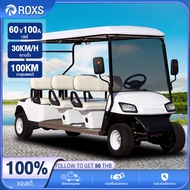 ROXS รถไฟฟ้า 4ล้อผู้ใหญ่ อายุแบตเตอรี่ 100km 6 ที่นั่ง 3500W60V100A สี่ล้อไฟฟ้า รถ กอล์ฟ ไฟฟ้า4ล้อ รถไฟฟ้า รถก๊อฟไฟฟ้า รถสามล้อไฟฟ้ามีหลังคา รถไฟฟ้าสามล้อ 2023 golf cart รถกอล์ฟไฟฟ้า