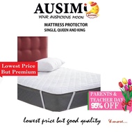 #53 WASHABLE THIN SINGLE, QUEEN, KING FITTED MATTRESS PROTECTOR, BED PROTECTOR, PELINDUNG TILAM F1