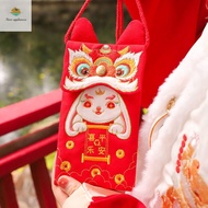 AIRER ของจีน งานปัก แต่งงานแต่งงานแต่งงาน Bao เทศกาลฤดูใบไม้ผลิ วันเกิดของสตรี ซองจดหมายสีแดง ของตกแต่งงานปาร์ตี้ แพ็คเก็ตสีแดง กระเป๋าใส่เงิน