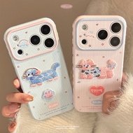 Cat embroidery Phone Case for IPhone 17 Pro Max 17Air 16 15 14 13 12 Shockproof Protect Casing AB3R
