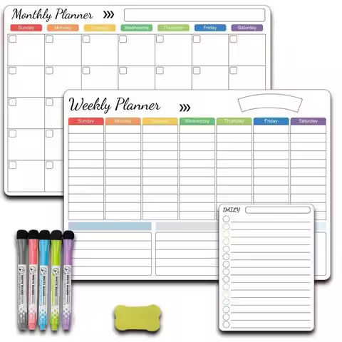 Dry Erase Magnetic Calendar Magnetic Surface Calendar Table Monthly Planner With Pen Whiteboard Surf