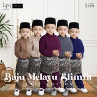 𝐈.𝐏 𝐌𝐮𝐬𝐥𝐢𝐦 𝟐𝟎𝟐𝟒 ♥ Baju Melayu BUDAK SlimFit / 0-14 - Nude / Dark Blue / Burgundy / Dark Grey / Brown
