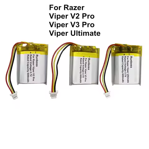 Replacement Wireless Gaming Mouse Battery 600mah For Razer Viper V2 Pro V3 Viper Ultimate
