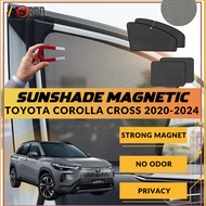 Toyota Corolla Cross 2020-Present Magnetic Sunshade Car Anti-Glare Day Sunshade Strong Magnet 4PCS