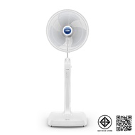 พัดลมตั้งพื้น MITSUBISHI LV16-RB รีโมท ใบพัด 16" รุ่นใหม่ พัดลม Fan a ขาว One