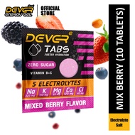 (10 Tablet) Tablet Garam Elektrolit Efervesen DEVER - Rasa Campuran Beri dan Oren / DEVER Electrolyt