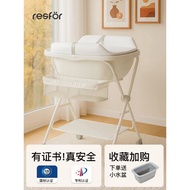 Resfor Baby Diaper Table Bathtub Two-in-One Newborn Diaper Change Nursing Table Baby Touch Table Fol