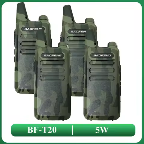 1/4PCS BF-T20 Baofeng 5W Mini Walkie Talkie Kid’s Toys USB Charging Upgraded of BF-C9 KD-C1 BF-777S