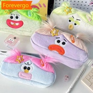 【Forever】 Trendy Funny Shaped Pencil Case DIY Hair Styling Meme Design Stationery Bag Study Motivati