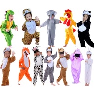 [Ready Stock in Malaysia] Costume Haiwan kanak Harimau Gajah Ayam Panda Singa monkey Leapard Cow Rabbit
