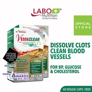 ★ [2 Boxes] LABO VesseCLEAR CX Nattokinase ★ Clear Blood Vessels l For Circulation and Cholesterol