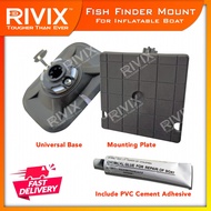 Ready Stock RIVIX Fish Finder Holder Mount Mounting Plate Detector Stand Marine Electronic Base for 