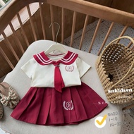 SN238 Set bộ học sinh cổ thuỷ thủ 2 màu cho bé gái mặc đi học đi chơi