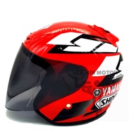 ** Free Tinted Visor ** Yamaha Shoei J-Force2 JF2 V8 Yamaha Factory Helmet Topi Dewasa ( Red / Merah )