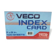 VECO Index Card (White) 1/2 (5"x 8") , 1/4 (4"x 6"), 1/8 (3" x 5")