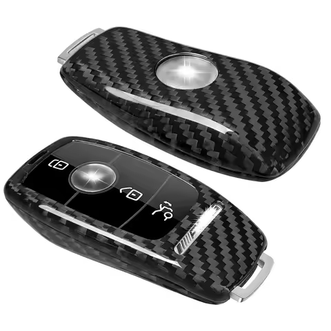 Carbon Fiber Key Cover Case Shell for Mercedes-Benz AMG A220 CLS Class E-Class E63S GLE 350 4Matic S